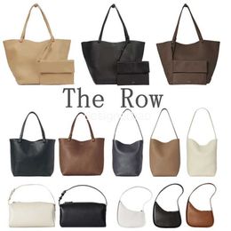 Lunch the Row Designer Shoulder Bag Womens Half Moon Park Tote Box Luxurys Handbag Shop Bucket Bags Man Real Leather Pochette Crossbody Clutch Satchel Shopper