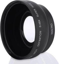 0.45X Wide Angle Macro Lens 2X Magnification 49mm 52mm 55mm 58mm 62mm 67mm 72mm with Threaded Lenses For Canon Nikon Sony Pentax DSLR Cameras