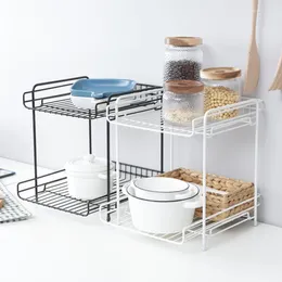 Kitchen Storage Worktop Organiser Multi-Purpose Shelf For Cupboard - Bathroom Countertop
