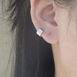 Hoop Earrings 925 Sterling Silver Earring Fashion Personality Wide-Brimmed Geometric Ear Ring Bone Buckle Cute Trend Boy Girl Jewellery