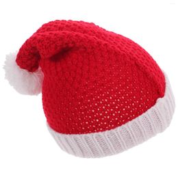 Berets Outdoor Warm Hat Knitted Santa Hats Beanie Caps For Men Women Autumn And