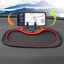 Universal Car Silicone Phone Holder Smartphone Anti-Slip Mat Pad Dashboard Stand Mount for Phone GPS Bracket 240126