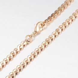 Pendant Necklaces Womens Girls 4mm Twisted Chain Necklace 585 Rose Gold Colour Herringbone Link 20inch 24inch Party Jewellery Gifts HCN53A