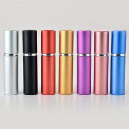 Epacket gratuito 5ml Mini portatile ricaricabile atomizzatore di profumo colorato bottiglia spray bottiglie di profumo vuote bottiglia di profumo di moda