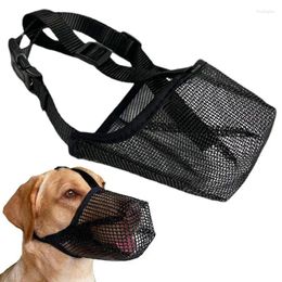 Dog Collars Soft Mesh Muzzle Mouth Cover Pet For Grooming Anti Biting Barking Chewing Straps Supplies