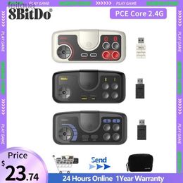 Game Controllers Joysticks 8BitDo PCE 2.4g/TG 16/PCE Core 2.4g Wireless Gamepad Support For PC-EngineAnalogue Duo YQ240126