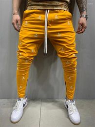 Men's Pants 2024 Spring And Autumn 3D Printing Men Sweatpants Breathable Sports Trend Casual Slim Jogging Pencil