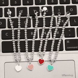 Charm Bracelets 9h7g Jewelry Bracelet t Family Sterling Silver S925 Light Love Brand Ins Style Simple Peach Heart Chain for Women Xpuk 9lfv 9LFV