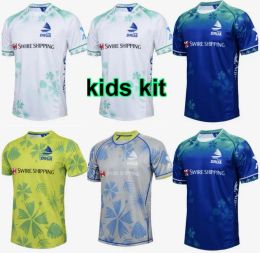 S-5XL 2024 Fiji Rugby Jerseys Men Kids national sevens team 2023 World 7person red blue black FIJIAN DRUA short sleeve