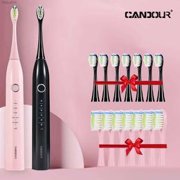Toothbrush Sonic Electric Toothbrush CD5166 Adult Timer Teeth Whitening Brush 15Mode USB Rechargeable Tooth Brushes Replacement Heads Gift