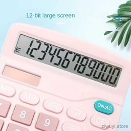 Calculators 12 Digits Electronic Calculator Solar Calculator Dual Power Supply Calculator for Home Office School Financial Accounting Tools