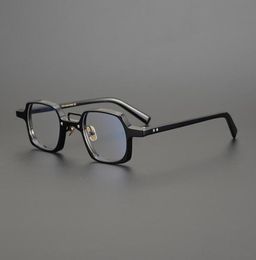 Designer039s Classic Tortoiseshell Japanese Small Box Handmade Plate Retro Glasses Frame Men039s And Women039s Height Fa8308989