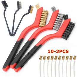 Mills 103pcs Wire Brush Set Steel Metal Brass Nylon Cleaning Polishing Rust Brush Metal Cleaning Grinder Fitter Hine Cleaner Tools