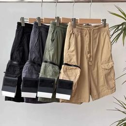 Men's Shorts Mens Designer Shorts Pockets Work Five-Piece Pants Stones Island Womens Summer Sweat Multi-Function Thigh Short Casual Loose 867