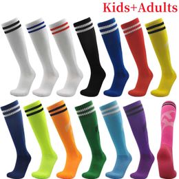 Sports Socks Kids Adults Soccer Football Socks Stockings High Quality Long Tube Knee Cotton Legging Baseball Running Sport Children Socks YQ240126