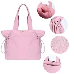 Top quality lululemens belt Bag Side Cinch nylon Shopping bag Designers clutch Waterproof handbag Hobo Womens weekend bag Shoulder cross body large tote