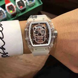 Luxury Watch Tourbillon Sports Men Rm52 Fashion Personality Rm05201 Cool Skull Active Waterproof Hollow