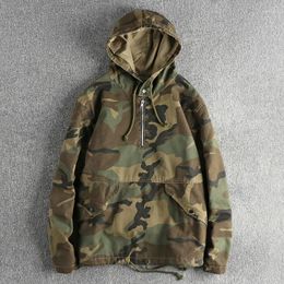 Men's Jackets 2024 Trendy Camouflage Woven Trench Coat For Spring And Autumn Youth Pullover Jacket 678