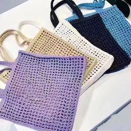 Alta Qualidade Designer Tote Ombro Moda Praia Sacos Clássico Mulher Verão Weave Branco Rosa Saco Crossbody Raffias Bag Famoso Grande Bolsas Senhora Carteira Bolsa Grande