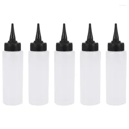 Liquid Soap Dispenser 5X 150Ml Salon Hair Colour Measuring Applicator Bottle Scale Hairdressing Tool