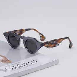 Sunglasses High Quality Acetate Vintage Fashion For Men Women Round Eyeglasses Frames Japanese Style Driving Travel Glasses