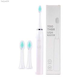 Toothbrush Ultrasonic Electric Toothbrush with 3 Brush Heads One Charge for Brazil Drop Shipping