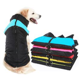 Embossing Winter Pet Dog Clothes Warm Big Dog Coat Puppy Clothing Waterproof Pet Vest Jacket for Small Medium Large Dogs Golden Retriever