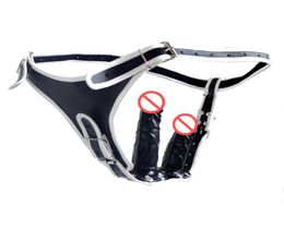 Strap On Dildo Female Belt with Anal Plug and Vagina Plugs soft pvc leather Pant Sex Products for adult sex games8325487