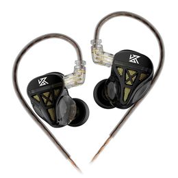 Headphones KZDQS In Ear Wired Earphones Dynamic Professional In Ear Monitor Headphones Noise Cancelling Bass Earbuds for Sports Game Music