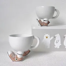 Mugs Sneakers Feet Ceramic Coffee Mug Ornaments Living Room Kitchen Tea Cup Cartoon Funny Storage Crafts