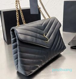 Designer bags Chain Crossbody Women Shoulder Envelope Handbag Leather Leather Hardware Letters Flap Purse 2024