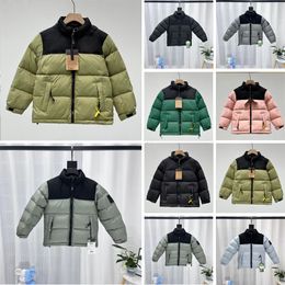 22SS Kids Winter Down Coat North puffer Jackets womens Fashion Face Jacket Couples Parka Outdoor Warm Feather Outfit Outwear Multicolor coats size 120-170