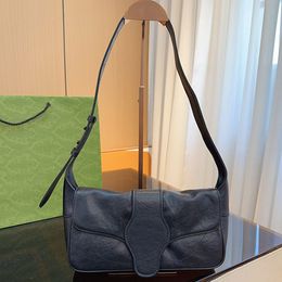 Underarm Hand Bag Designer Crossbody Bag Women Handbags Purse Flap Shoulder Bags Genuine Leather Tote Bag Internal Zipper Pocket Adjustable Strap Black