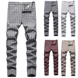 Men's Pants Business Elastic Formal Casual Trousers Wide Leg Oversize Exercise