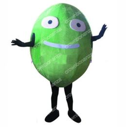 High Quality Custom Green Lemon Mascot Costume Cartoon Character Outfit Suit Xmas Outdoor Party Festival Dress Promotional Advertising Clothings