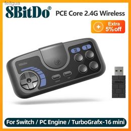 Game Controllers Joysticks 8BitDo PCE Core 2.4G Wireless Controller Gamepad for PC Engine Mini PC Engine CoreGrafx Mini TurboGrafx-16 Mini for Switch YQ240126