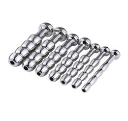 Male Device Stainless steel Penis Plug Urethral Tube Catheter Sounding Bead Stimulate Plug Urethra Stretching BDSM Sex To1128346