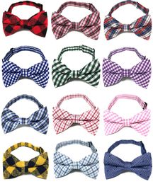 British style Baby Tie Children plaid Necktie Fashion Children Cute lattice Necktie Kids Cotton and Adjustable Bow Tie C59344864862