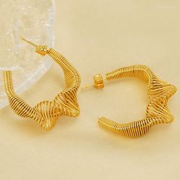 Stud Earrings Yoiumit Fashion Design Irregular Sensible Stainless Steel For Women Hollow Earring 18K Plating Gold Jewelry Gift