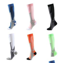 Sports Socks Running Men Women Compression Football Basketball Varicose Veins Nylon Medical Nursing Stockings Outdoor Cycling Fitness Otm7B