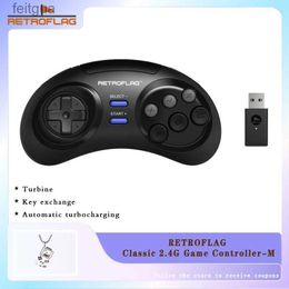 Game Controllers Joysticks RETROFLAG Classic 2.4G Wireless Game Controller-M Gamepad for Switch Windows Sega Genesis mini/MD mini 2 and Raspberry Pi YQ240126