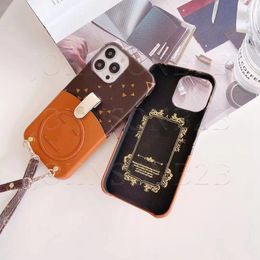 Beautiful iPhone Phone Cases 15 14 13 Pro Max Leather L Card Hi Quality Phone Case 18 17 16 15pro 14pro 13pro 13 12 11 Plus Case with Logo Box Girls Woman AQL