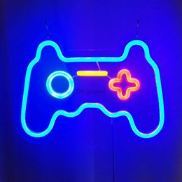 LED Neon Sign Wholesale LED Neon Night Light Sign Wall Art Game Neon Xmas Birthday Gift Wedding Party Wall Hanging Neon Lamp Home Decor YQ240126