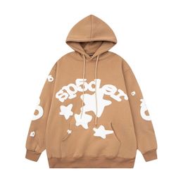 555 Spider Designer Sp5der Hoodies Young Thug Hiphop Spider Tracksuit Foam Letters 555555 Pink Polo Hoodie Top Quality Women's Plush Hooded Pants Set