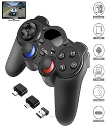 Game Controllers Joysticks 24 G Wireless Controller Gamepad Android Cell Phone Joystick Joypad For Switch PS3Smart Tablet PC S6296312