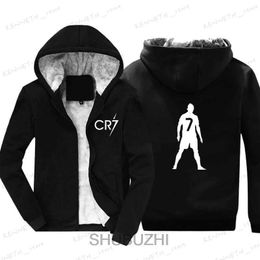 Men's Hoodies Sweatshirts men thick hoodies CR7 Christiano brand hoodie man cotton hoody fashion winter clothes new arrived T240126