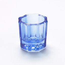 Crystal Glass Acrylic Powder Liquid Nail Cup Colourful Clear Dish Lid Bowl Cup Holder Equipment Nail Art Tools