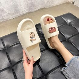 Slippers CO25 Factory Wholesale Hair Home Cool Room Mute Couple Outside to Wear Bathroom Bath Thick Soles Non-slip Female