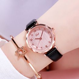 Women's high-grade sense light luxury simple small dial leisure belt waterproof quartz watch