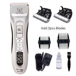 Grooming Professional Pet Clipper Dog Hair Trimmer Grooming Shaver Powerful Rechargeable Cat Electric Scissors Mower Haircut Machine M90